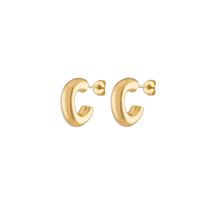 All the Time Hoops - lightweight 14k gold filled 16mm hoop earrings