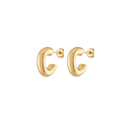 All the Time Hoops - lightweight 14k gold filled 16mm hoop earrings