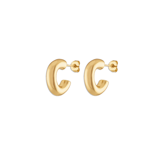 All the Time Hoops - lightweight 14k gold filled 16mm hoop earrings