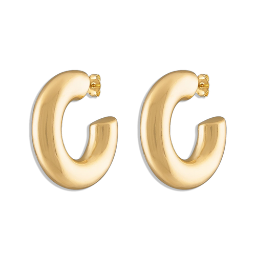 Allegra Hoops - 18k gold filled 43mm statement hoop earrings
