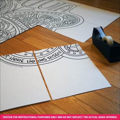 Alleluia Butterfly Coloring Page & Poster