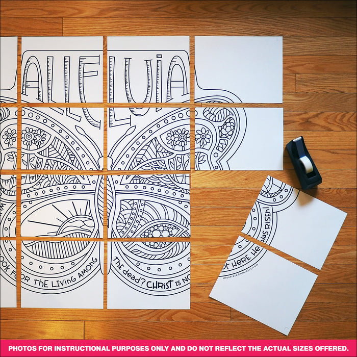 Alleluia Butterfly Coloring Page & Poster