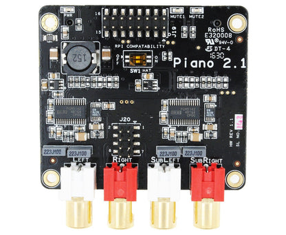 Allo Piano 2.1 "Slave" DAC w/ Subwoofer Out [discontinued] by Allo - The Pi Hut