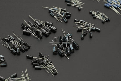 Aluminium Electrolytic Capacitor Pack - 120 Pieces by DFRobot - The Pi Hut