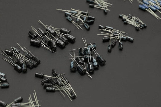 Aluminium Electrolytic Capacitor Pack - 120 Pieces by DFRobot - The Pi Hut