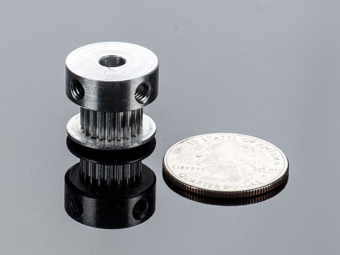 Aluminum GT2 Timing Pulley - 6mm Belt - 20 Tooth - 5mm Bore [discontinued] by The Pi Hut - The Pi Hut