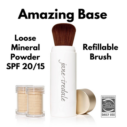 Amazing Base Loose Mineral Powder Refillable Brush SPF