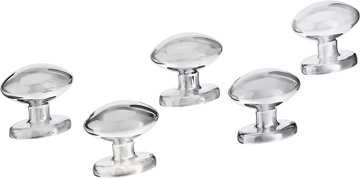 AmazonBasics Football Cabinet Knob, Polished Chrome 25-Pack