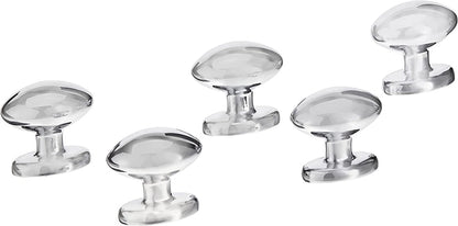AmazonBasics Football Cabinet Knob, Polished Chrome 25-Pack