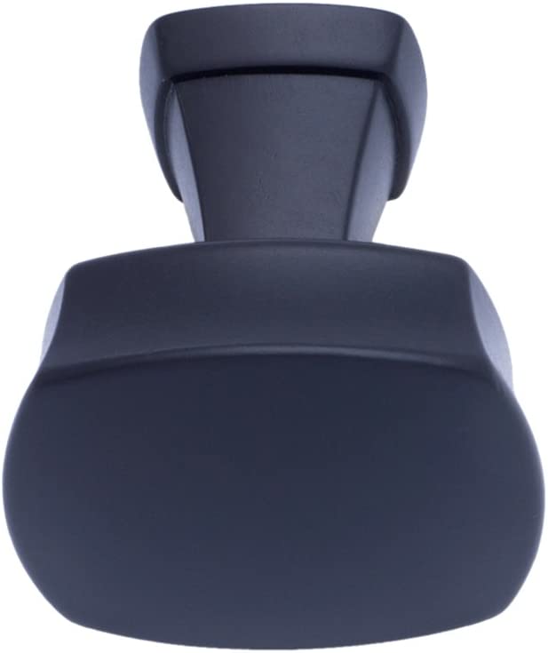 AmazonBasics Rounded Square Cabinet Knob 1.26in Diameter Flat Black 10Pack