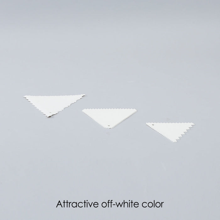 Ambrosia Cake Scrapers (3-in-1) - White