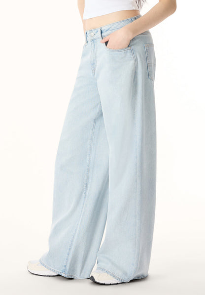 Buffalo Women Jeans Navy Denim Denim Pants Rigid
