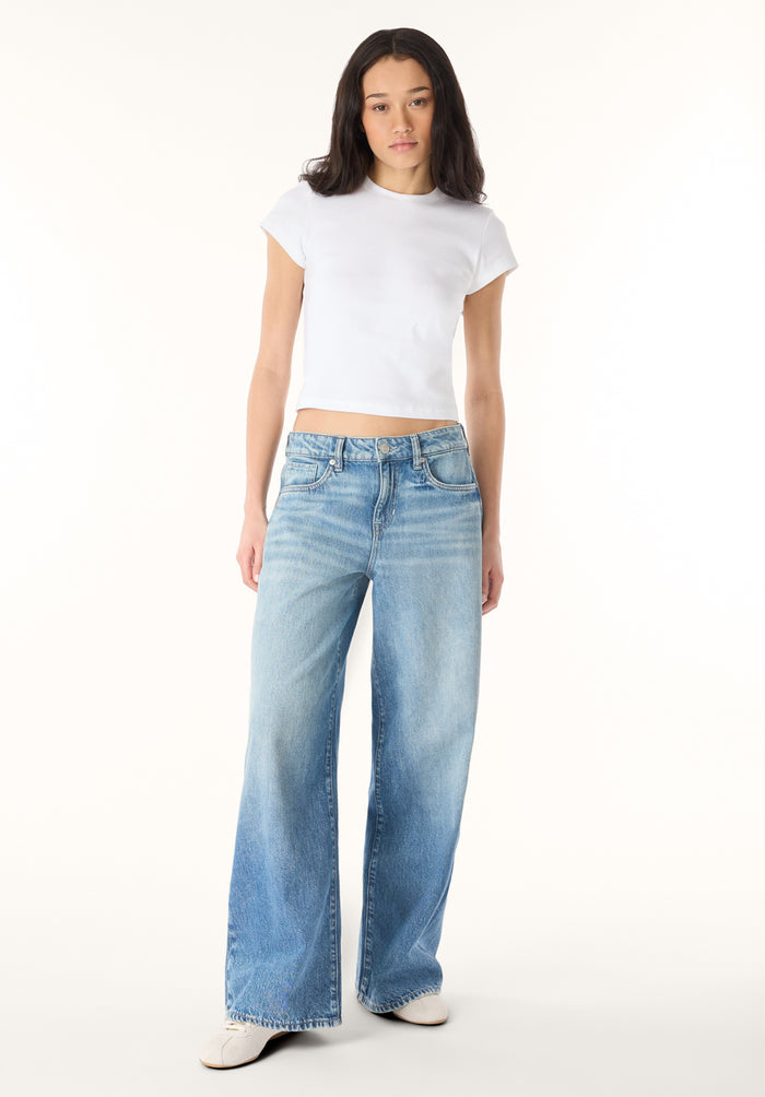 Buffalo Women Jeans Navy Denim Denim Pants Rigid