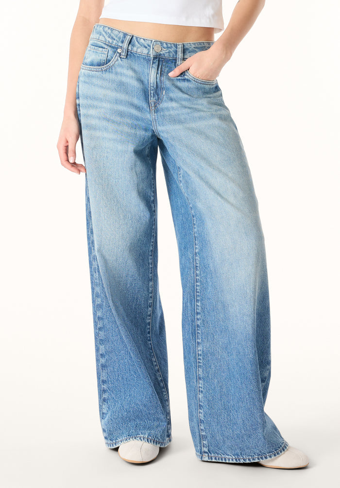 Buffalo Women Jeans Navy Denim Denim Pants Rigid