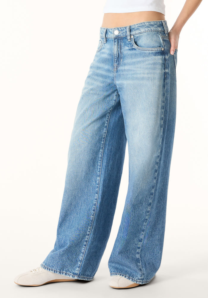 Buffalo Women Jeans Navy Denim Denim Pants Rigid