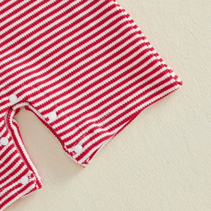 AMERICA Striped Polo Jumpsuit