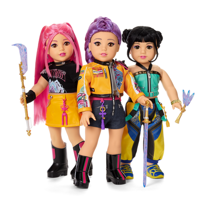 American Girl® x KPop Demon Hunters HUNTR/X Zoey-inspired 18-inch Doll