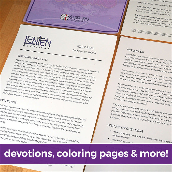 An Illustrated Lent for Families: Reflections on the Heart