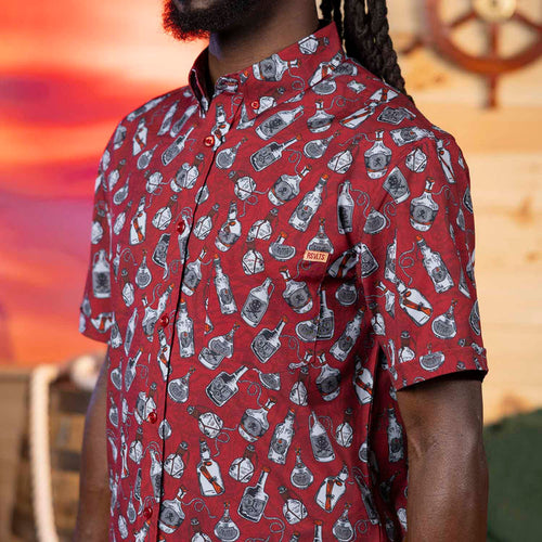 RSVLTS RSVLTS Short Sleeve Shirt And a Bottle o' Rum – KUNUFLEX Short Sleeve Shirt And a Bottle o' Rum – KUNUFLEX Short Sleeve Shirt