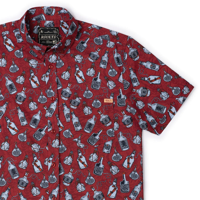 RSVLTS XS RSVLTS Short Sleeve Shirt And a Bottle o' Rum – KUNUFLEX Short Sleeve Shirt And a Bottle o' Rum – KUNUFLEX Short Sleeve Shirt