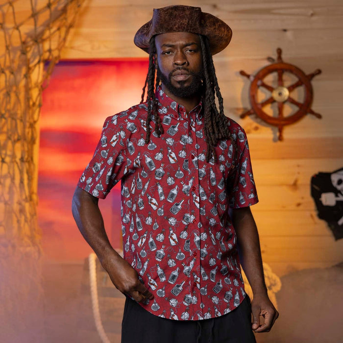 RSVLTS RSVLTS Short Sleeve Shirt And a Bottle o' Rum – KUNUFLEX Short Sleeve Shirt And a Bottle o' Rum – KUNUFLEX Short Sleeve Shirt