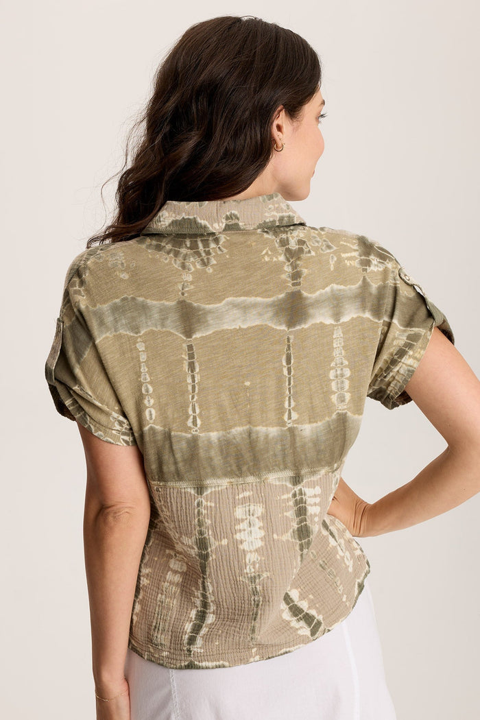 XCVI Anders Short Sleeve Collared Top