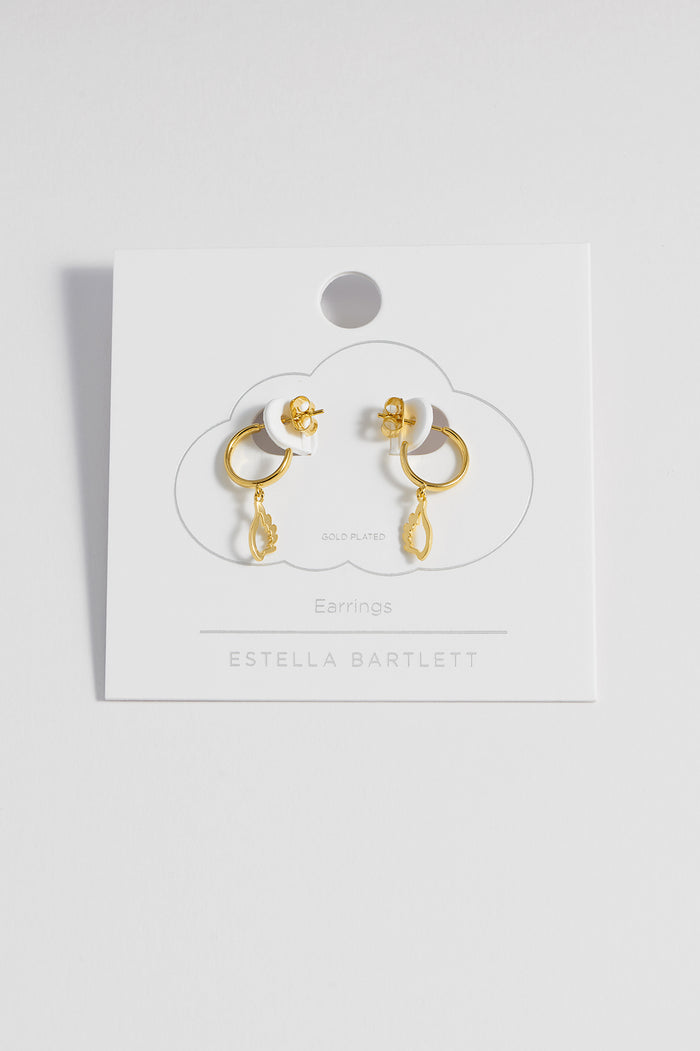 Angel Wings Drop Hoops
