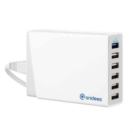 Anidées 6 Port 60W High Power USB Hub (3A/Port) [Discontinued] by Anidees - The Pi Hut