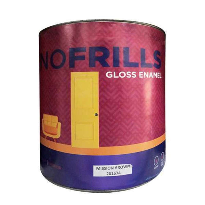 Apco No Frills Gloss Enamel Mission Brown 4L**