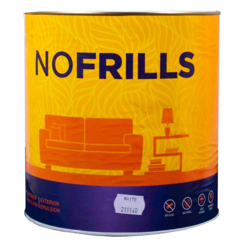 Apco No Frills Semi Gloss Acrylic White 4L **