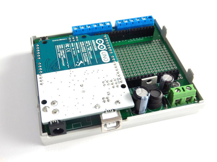 ArduiBox - Arduino Prototyping DIN Rail Case (inc. 5V regulator) by Zihatec - The Pi Hut
