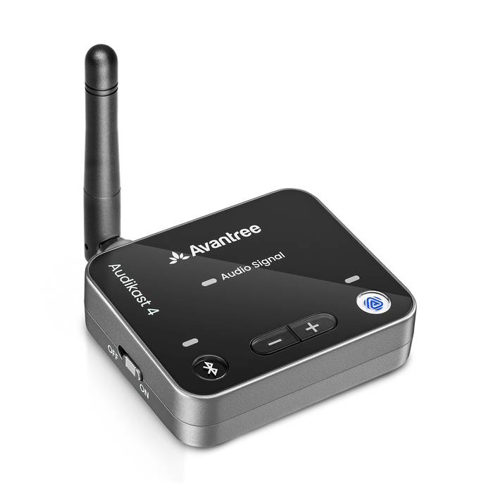 Audikast 4 Bluetooth & Auracast TV Transmitter For Bluetooth or Auracast headphones and speakers