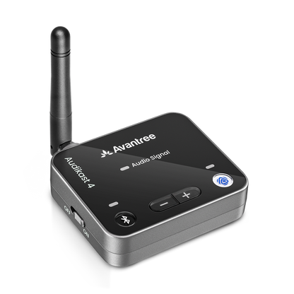 Audikast 4 Bluetooth & Auracast TV Transmitter For Bluetooth or Auracast headphones and speakers