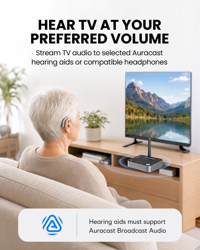 Audikast 4T | Bluetooth & Auracast TV Transmitter