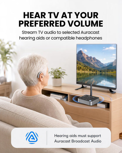 Audikast 4T | Bluetooth & Auracast TV Transmitter