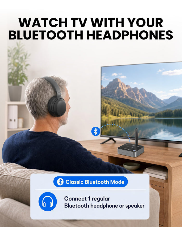 Audikast 4T | Bluetooth & Auracast TV Transmitter