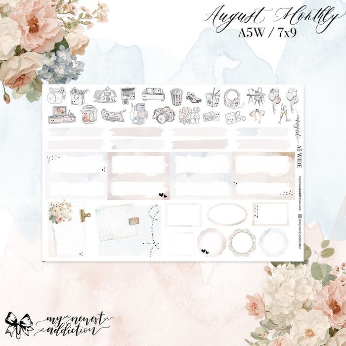 AUGUST 2026 A5 WIDE MONTHLY