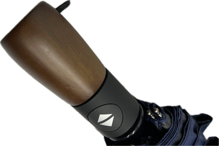 Automatic Folding Umbrella With Wooded Handle