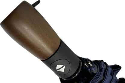 Automatic Folding Umbrella With Wooded Handle