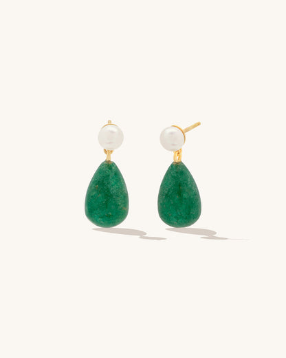 Ava Emerald Drop Earrings