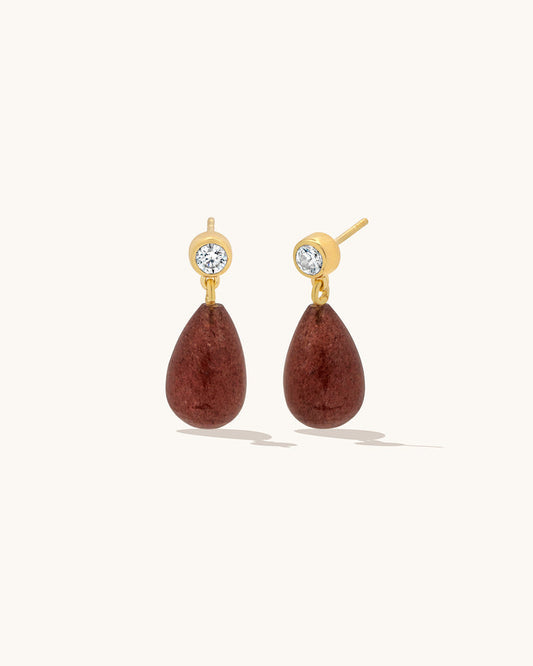 Ava Sapphire Drop Earrings
