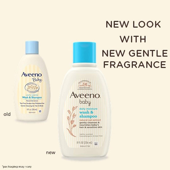 Aveeno Baby Wash & Shampoo for Hair & Body, Tear-Free, Fresh, 8 Oz - 38137003665 Pie's Variety Store