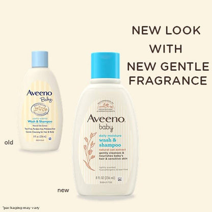 Aveeno Baby Wash & Shampoo for Hair & Body, Tear-Free, Fresh, 8 Oz - 38137003665 Pie's Variety Store