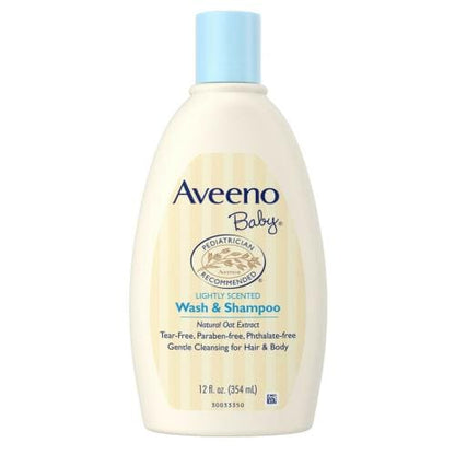 Aveeno Baby Wash & Shampoo for Hair & Body, Tear-Free, Fresh, 8 Oz - 38137003665 Pie's Variety Store
