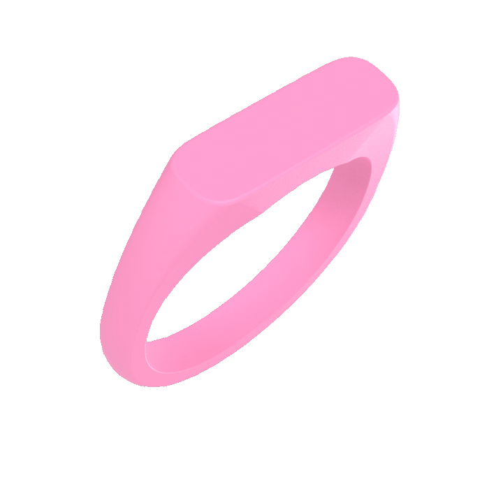 Bar Ring Signet Silicone Ring - Blossom
