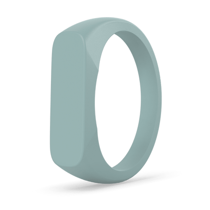 Bar Ring Signet Silicone Ring - Lagoon
