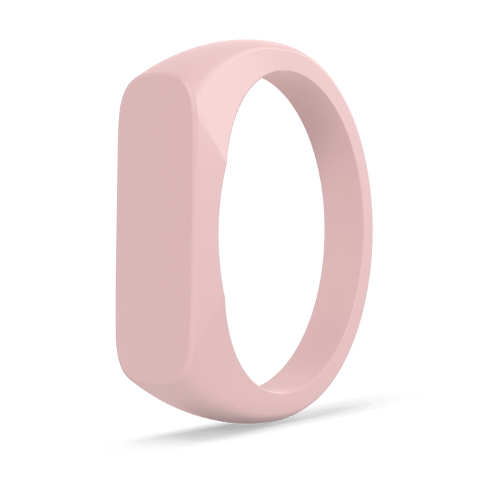 Bar Ring Signet Silicone Ring - Pink Sand