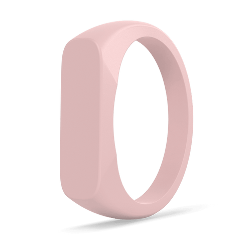 Bar Ring Signet Silicone Ring - Pink Sand