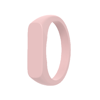 Bar Ring Signet Silicone Ring - Pink Sand
