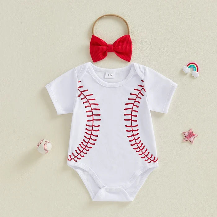 BASEBALL Onesie with Headband